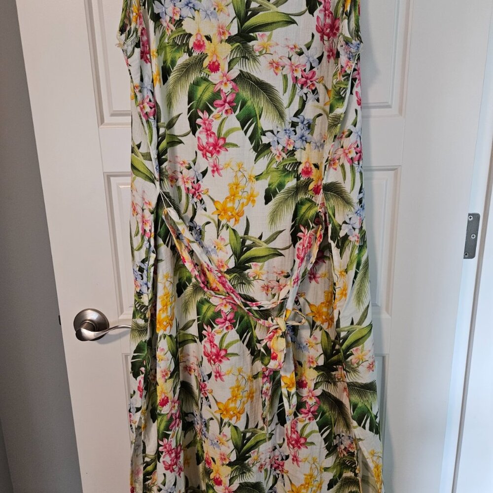 Tommy Bahama Breezy Blooms Midi Dress XL - Picture 2 of 10